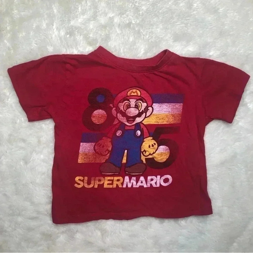 Super Mario  T-Shirt Red Size 5T